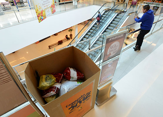 Caixas foram colocadas em vários pontos da cidade