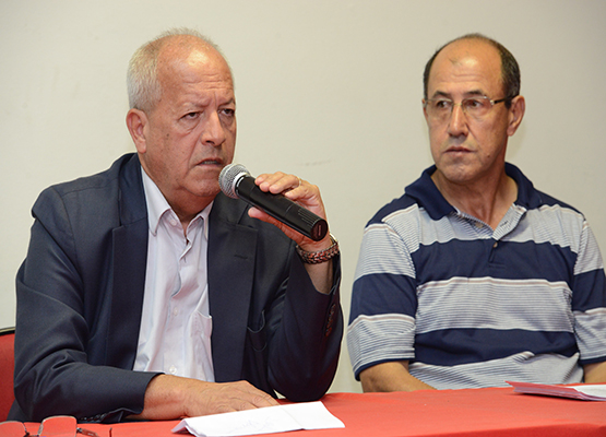 Romêo, presidente da Sanasa, e Dutra, coordenador do OP