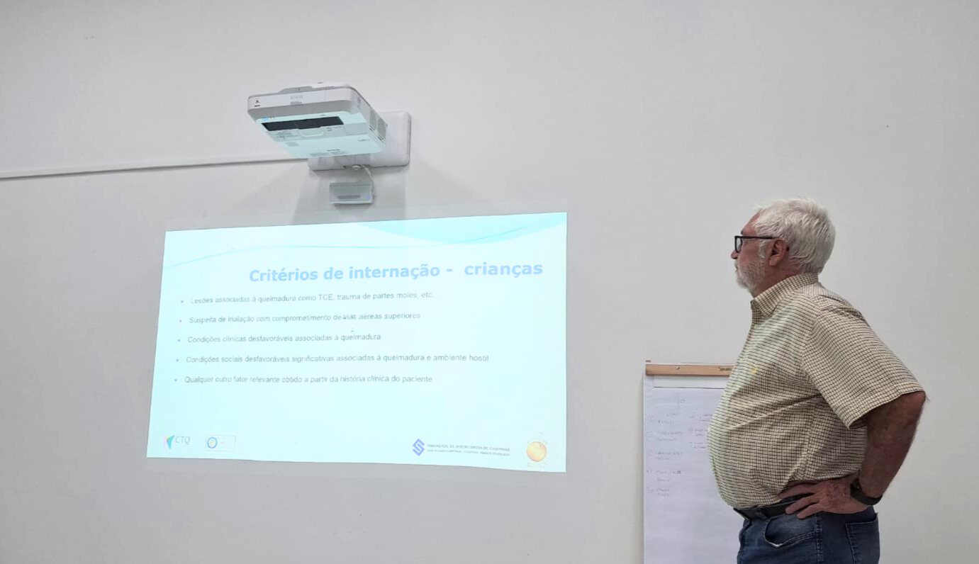 Nadruz participou de encontro sobre qualificação no atendimento de pacientes queimados