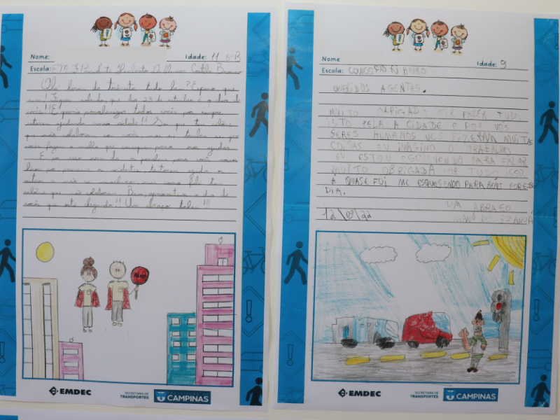 Redações infantis: agradecimentos por escrito