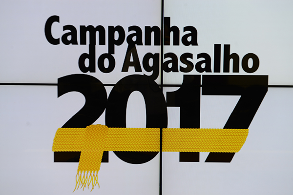 Logomarca que identifica a Campanha do Agasalho deste ano