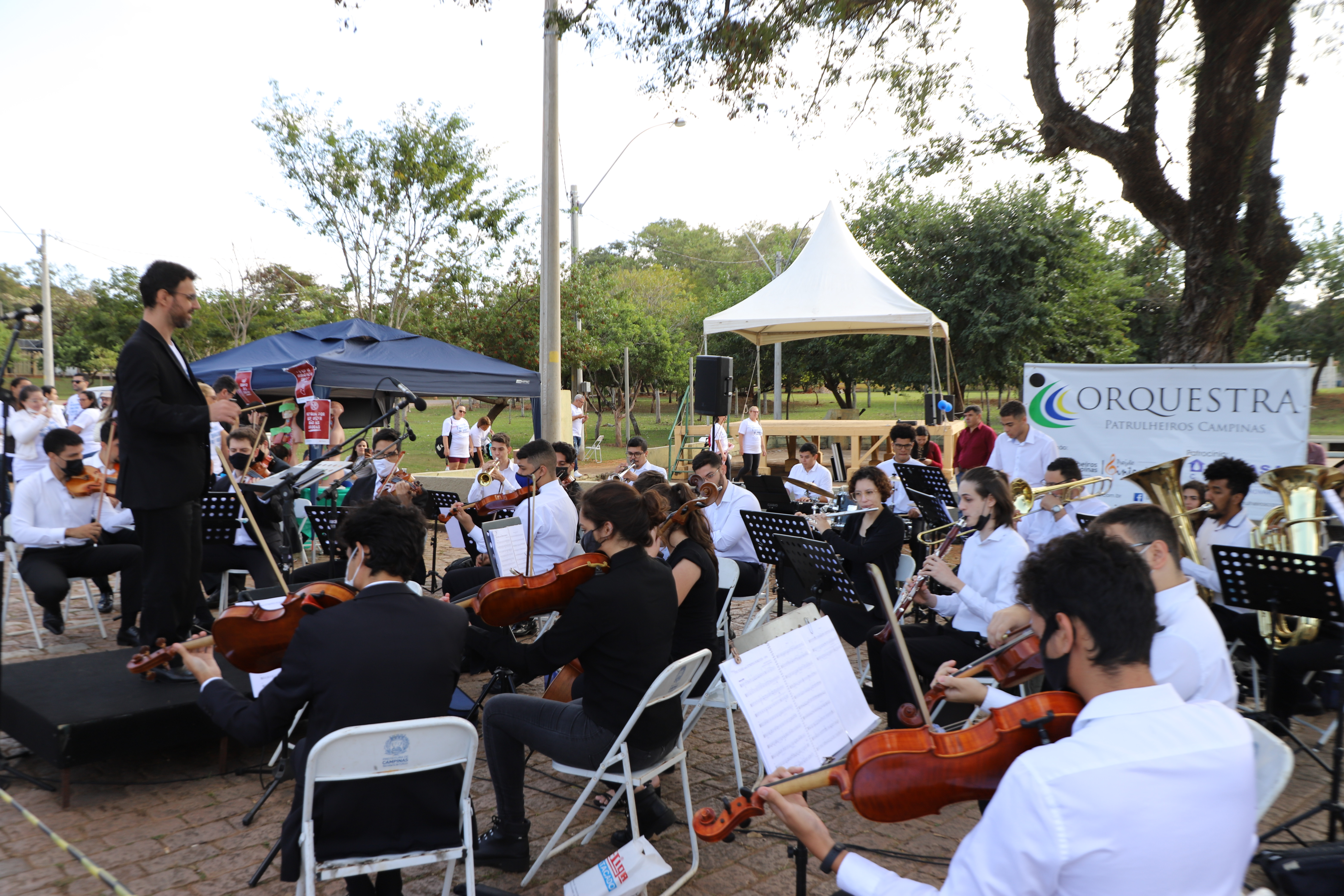 Evento contou com a presença da Orquestra Patrulheiros Campinas
