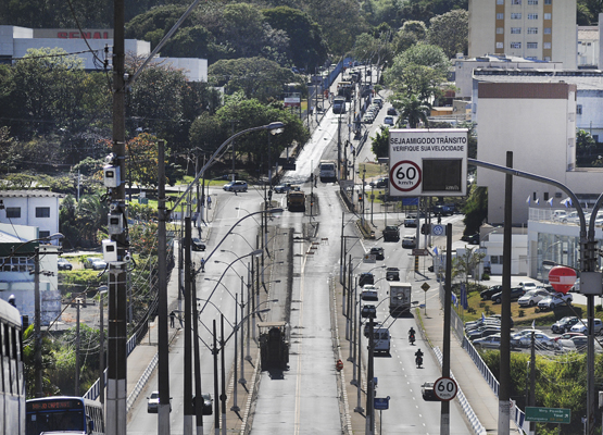 Vista geral da Avenida das Amoreiras