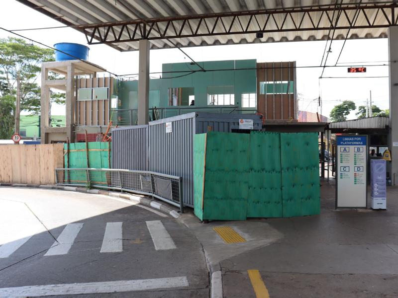 Trabalhos revitalizam o terminal, ampliando o conforto de funcionários e passageiros