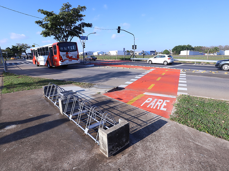 Nova Ciclofaixa está integrada à Estação de Transferência Amarais