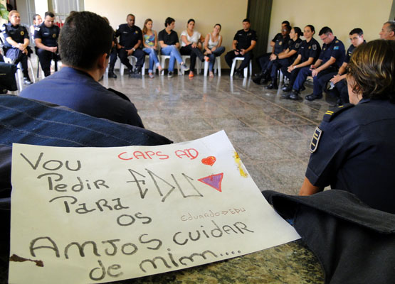 Durante o curso, um recado carinhoso