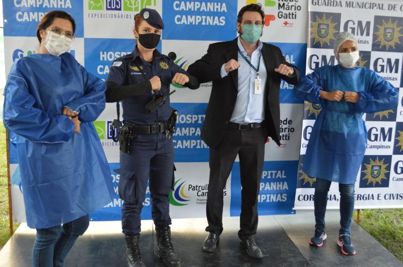 GM homenageou equipes da Saúde no Hospital de Campanha da Rede Mário Gatti