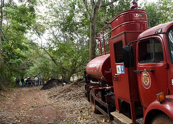 Brigada da FJPO conduziu a demonstração