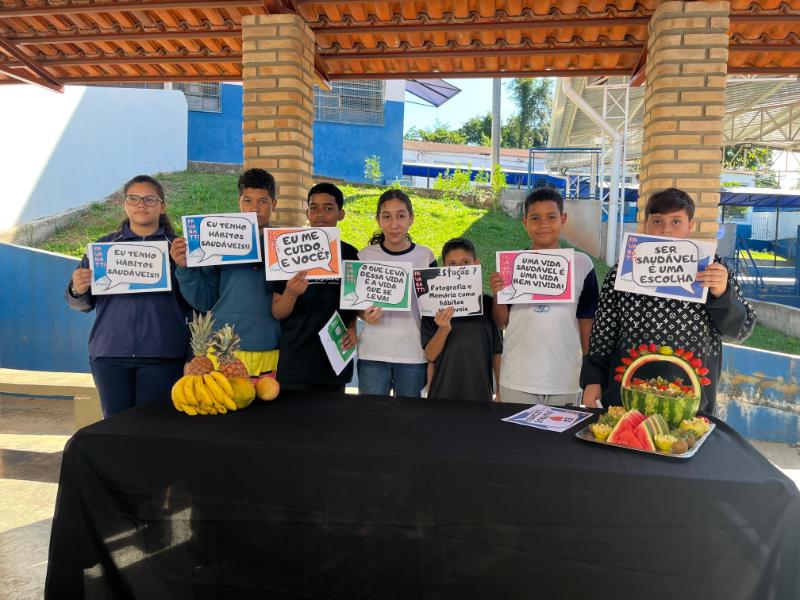 Ação ensinou para as crianças a importância de levar uma vida saudável