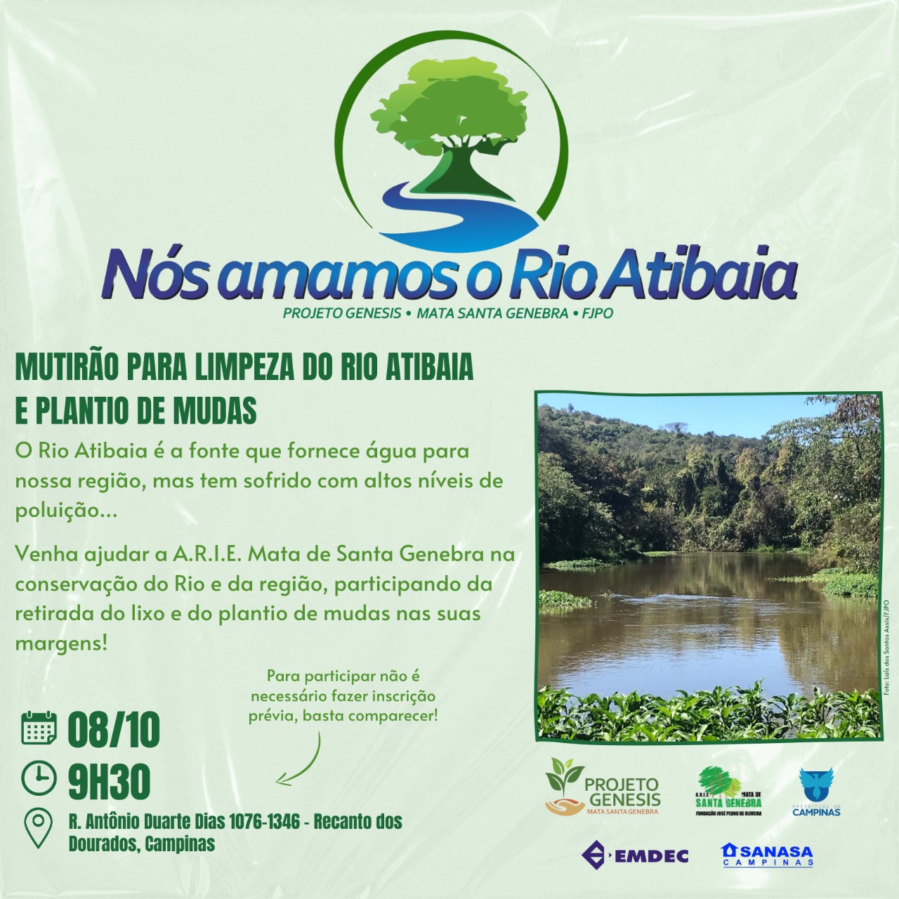 Cartaz com a programação do evento