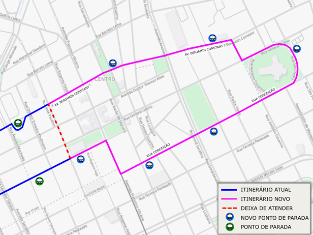 A mudança ocorre a partir do dia 7 de março (segunda-feira)