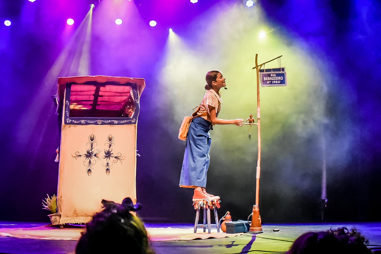 Cena da peça infantil A Babauzinha, que faz parte da 19ª edição do Feverestival