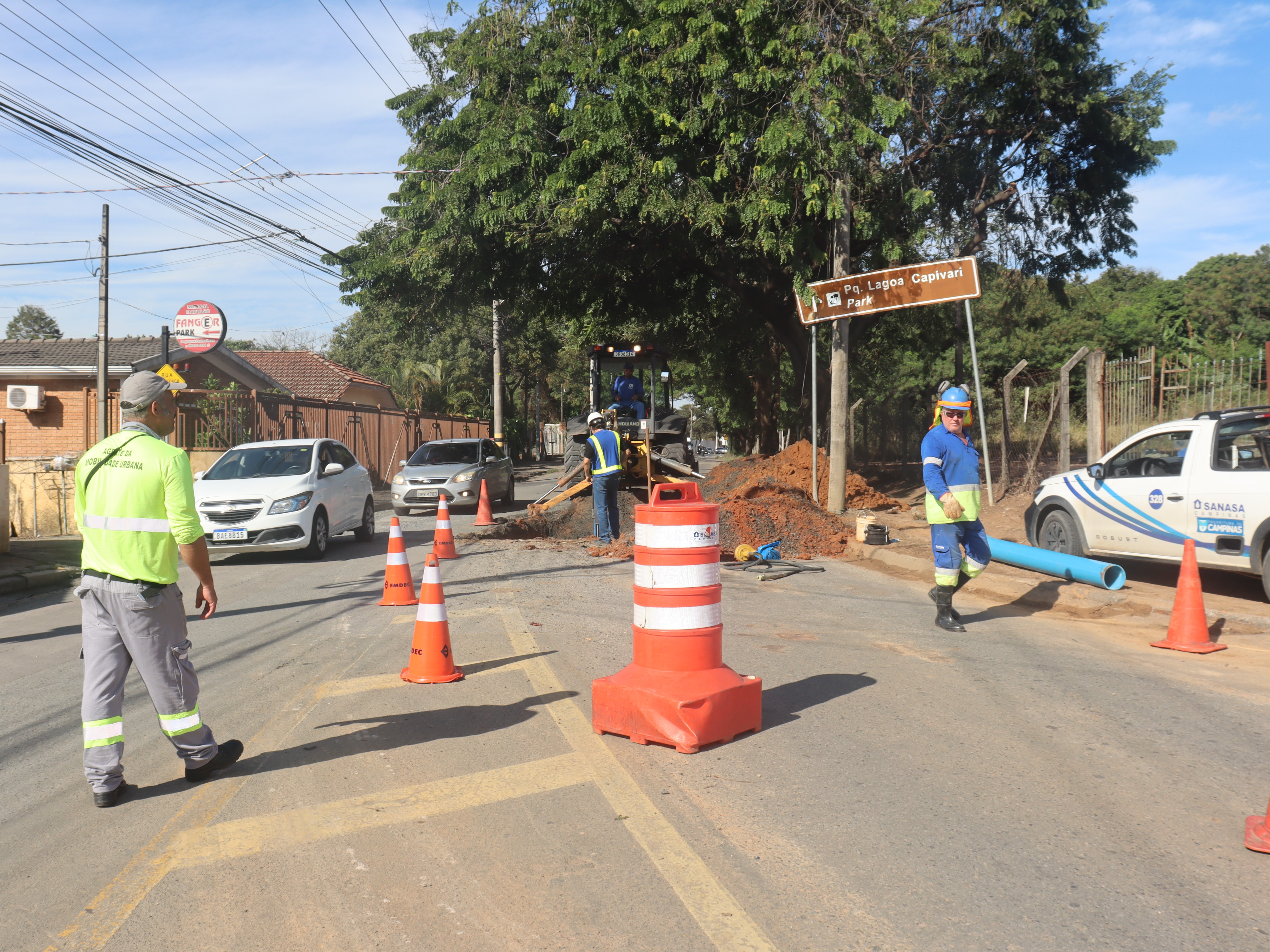 Agentes da mobilidade urbana vão sinalizar as obras e orientar motoristas sobre os desvios