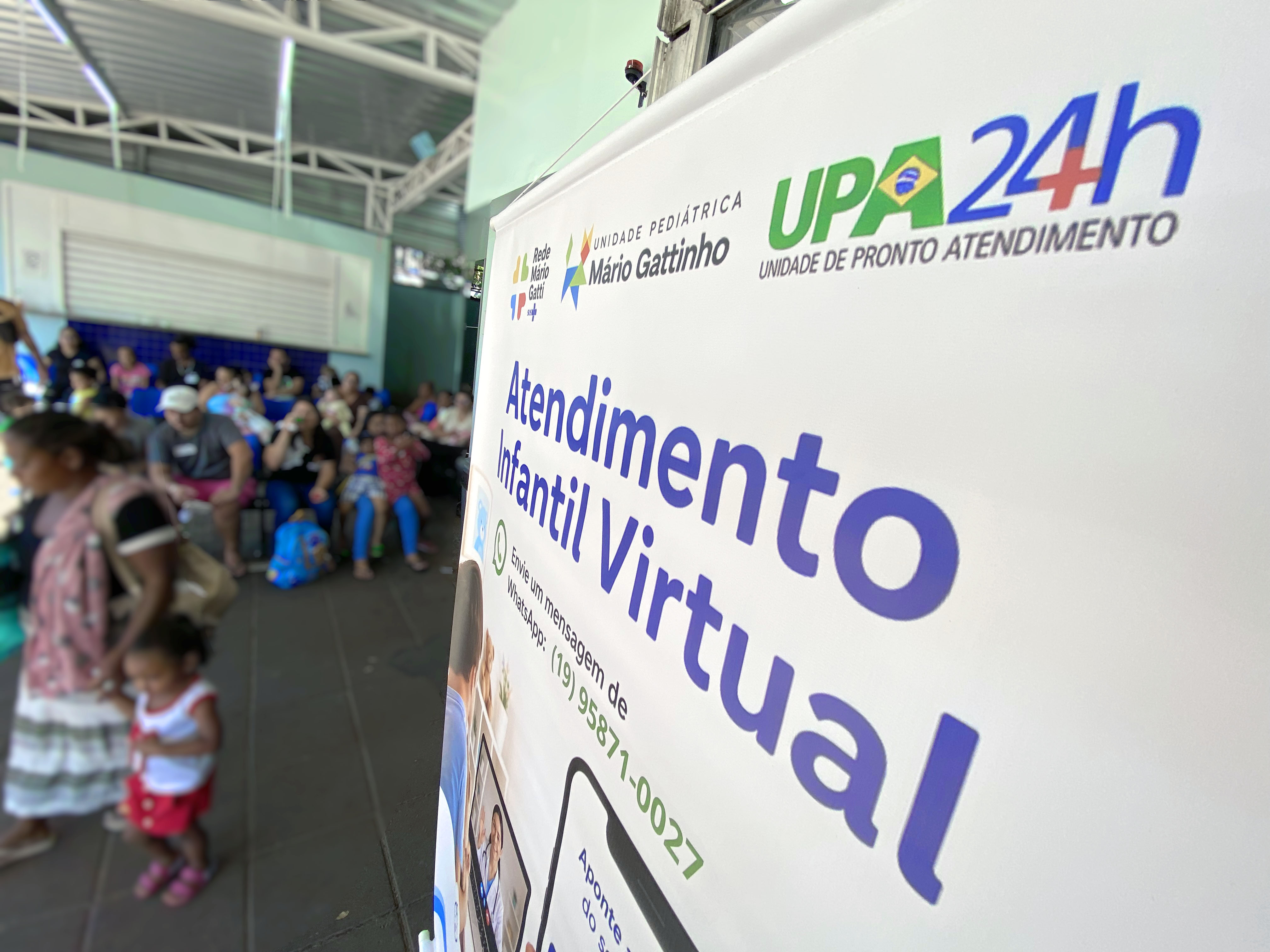 Nos últimos 60 dias, apenas no Mário Gattinho ocorreram 2.292 atendimentos pediátricos por sintomas respiratórios leves