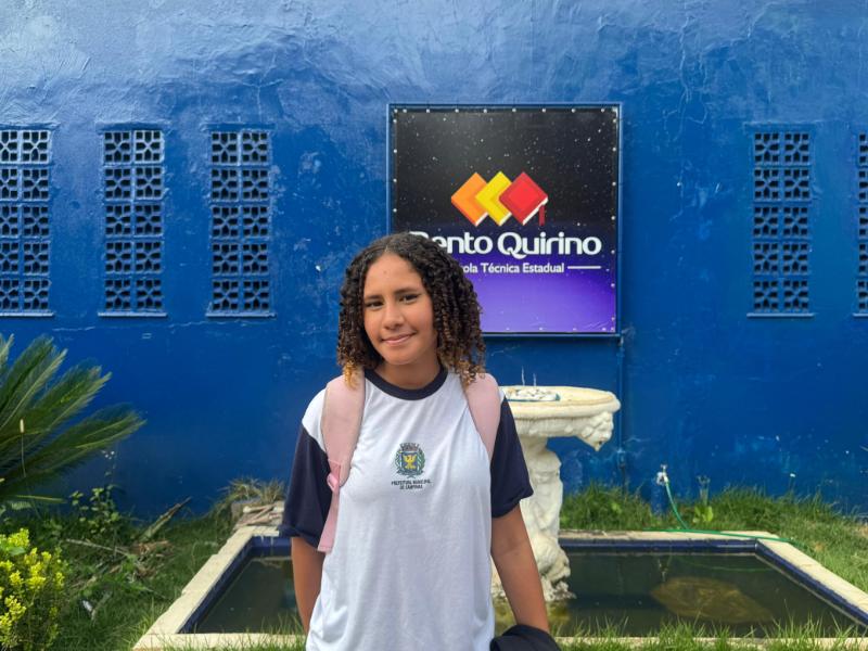 Beatriz de Almeida ficou interessada na escola a partir dessa interação com alunos da instituição