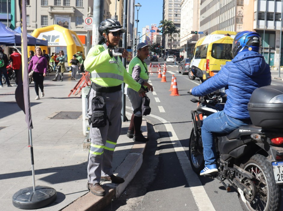 Agentes sinalizaram o local do evento 