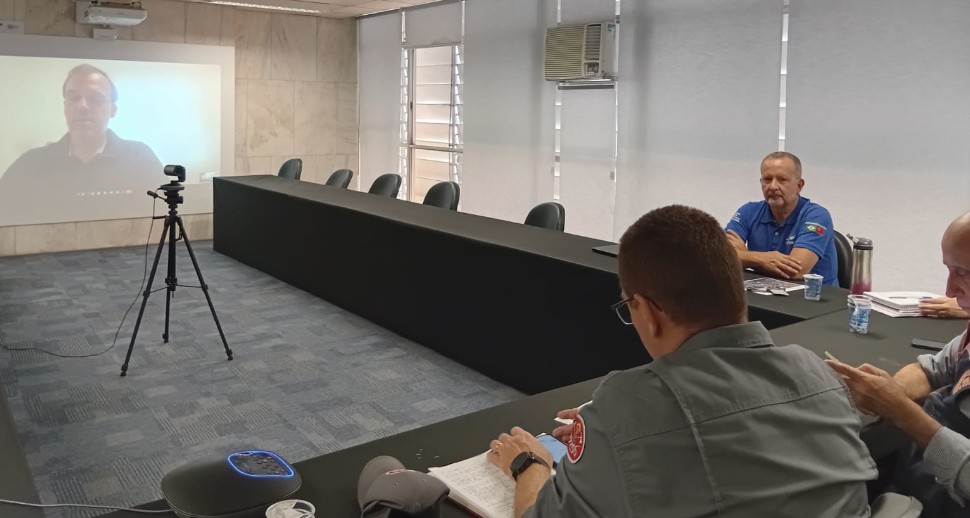 O vice-presidente do Conselho da Aliança do Setor Privado para Sociedades Resilientes a Desastres, Fernando Perez, acompanhou o evento remotamente