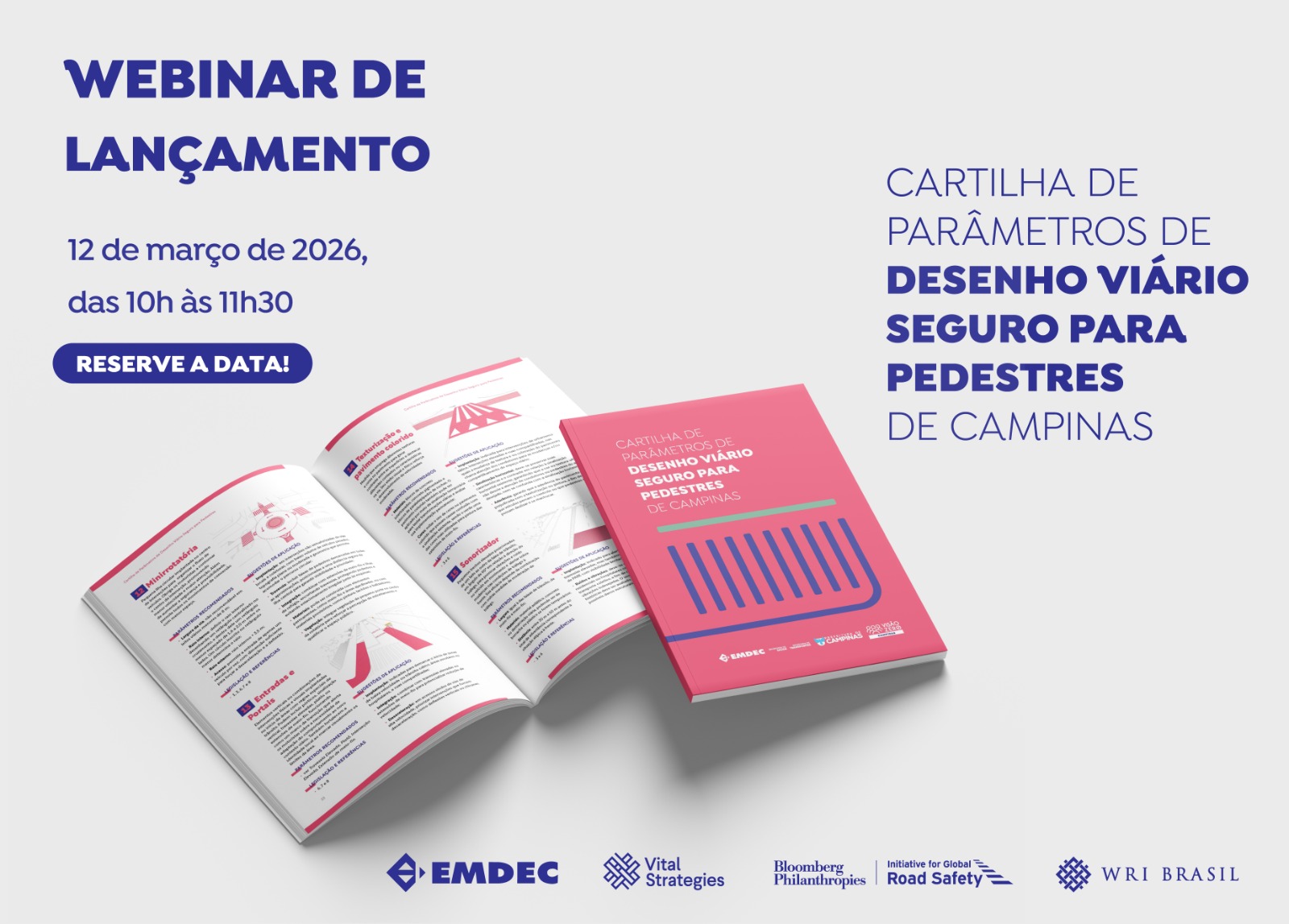 Cartilha sugere soluções para proteger a vida de pedestres