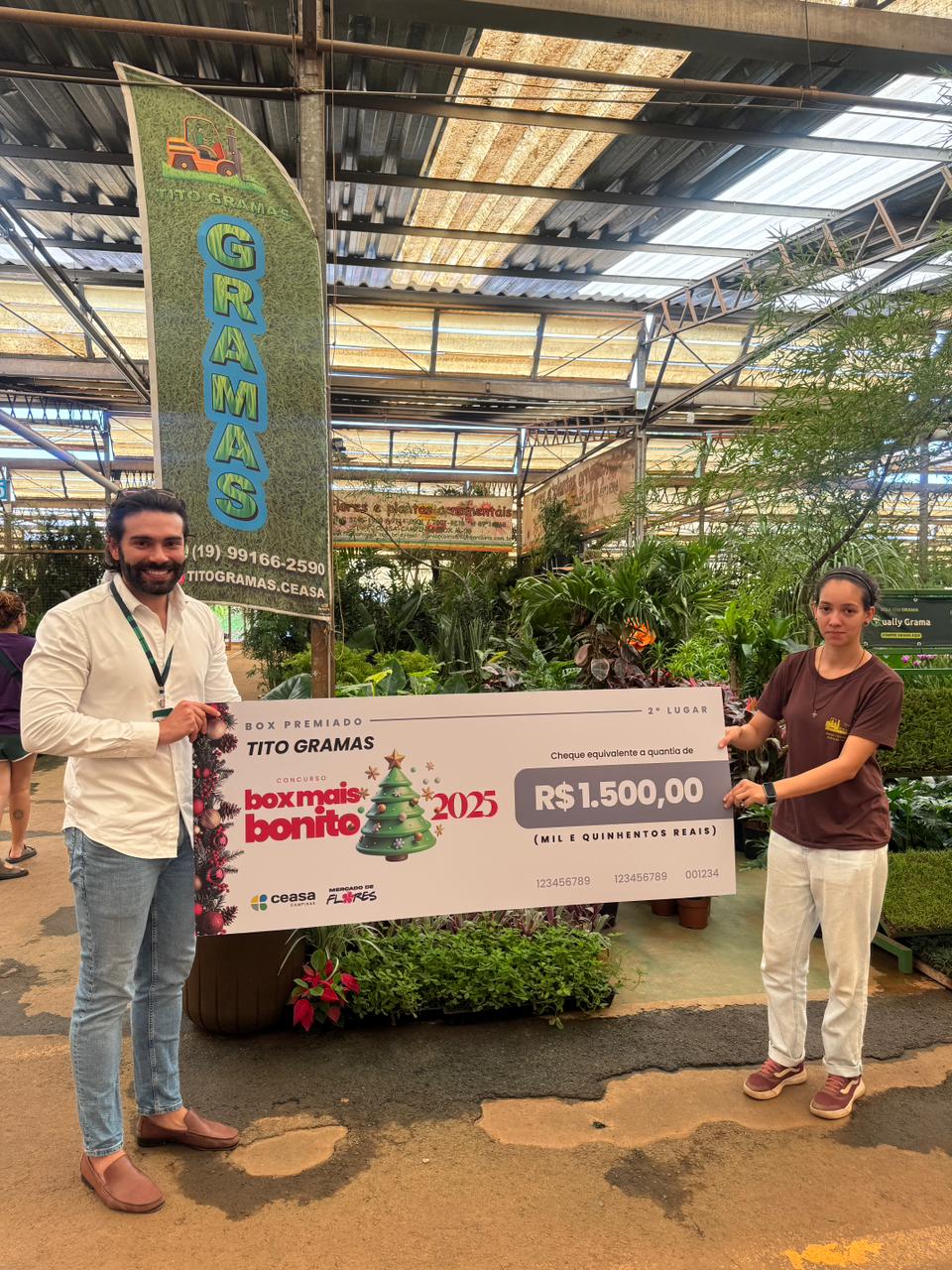 Vencedores receberam cheques simbólicos