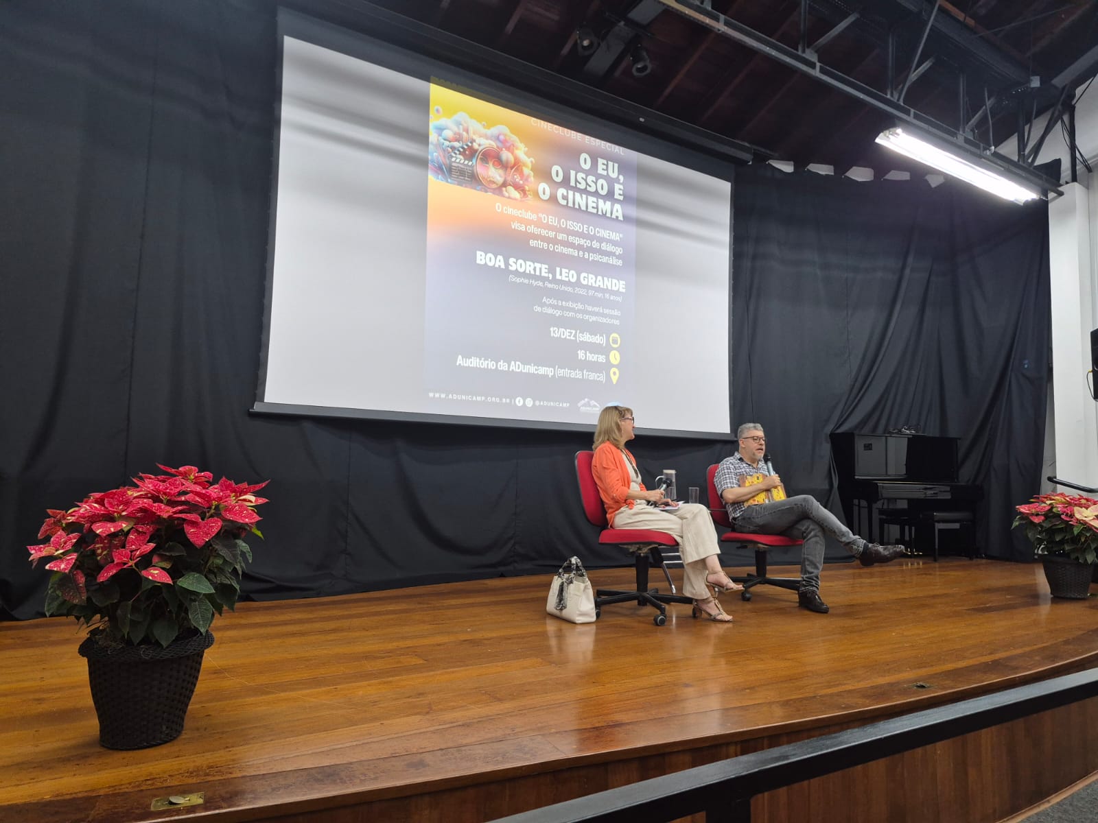 Projeto “O Eu, o Isso e o Cinema” tem sessões mensais com exibição de filmes e roda de conversa aberta ao público