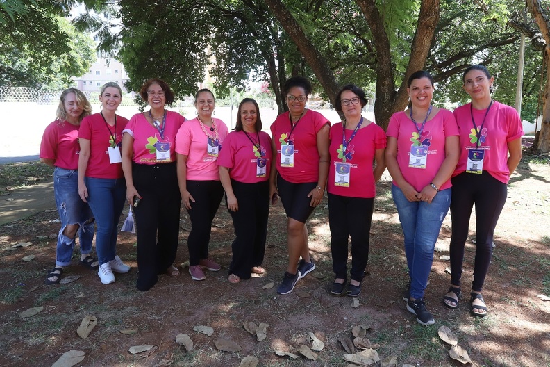 Expositoras da feira no São Bernardo