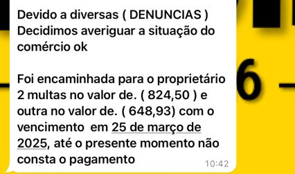 Mensagem enviada por golpista para restaurante de Campinas