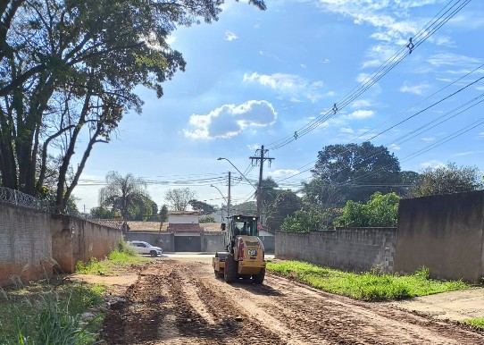 No Guará, ruas receberam nivelamento