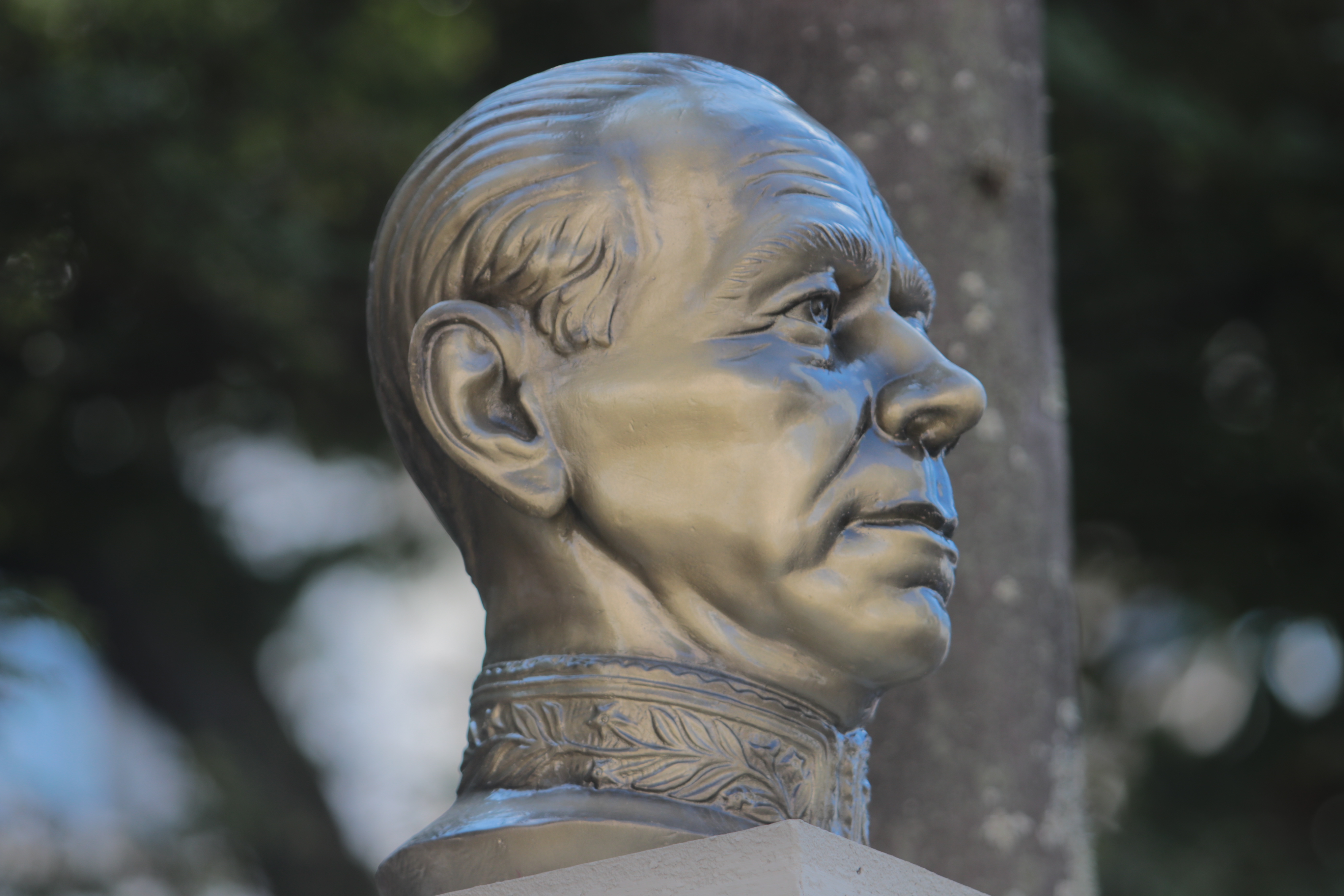 Busto de Guilherme de Almeida, na Praça Guilherme de Almeida, homenageia um dos principais nomes do Modernismo Brasileiro nascido em Campinas
