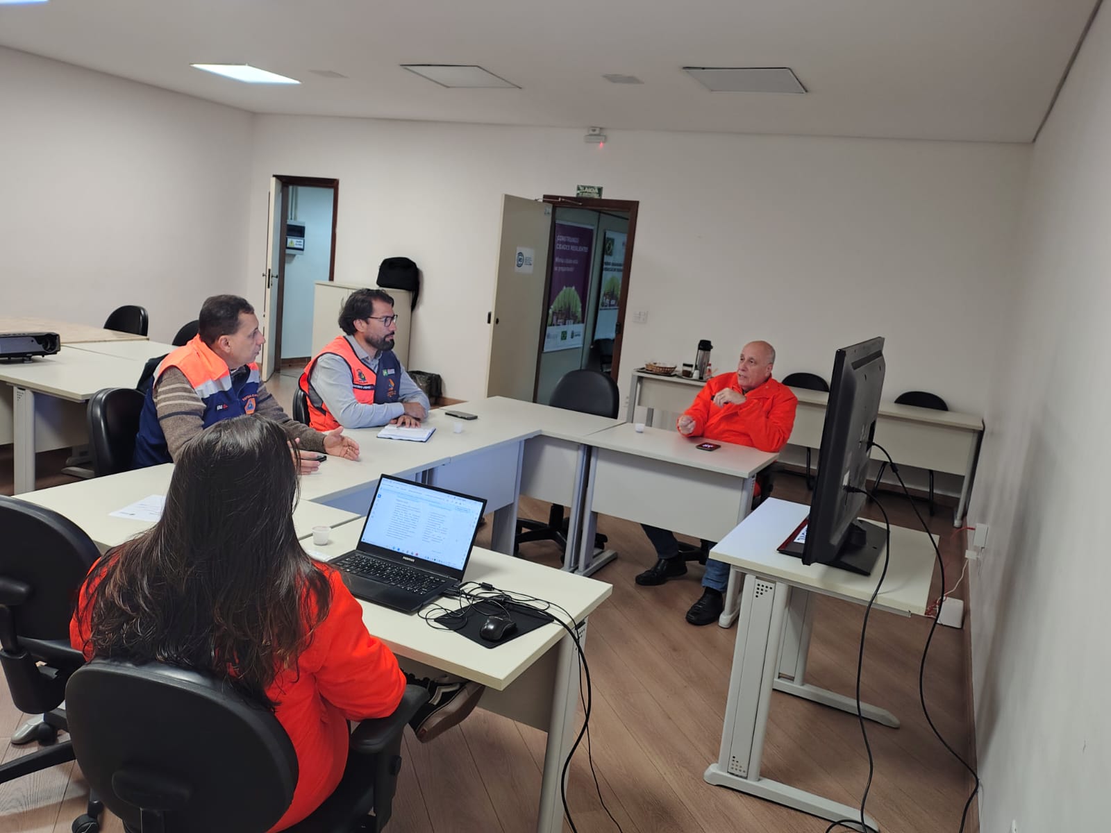 A Defesa Civil de Campinas orientou os técnicos de Valinhos sobre a ferramenta de avaliação de risco