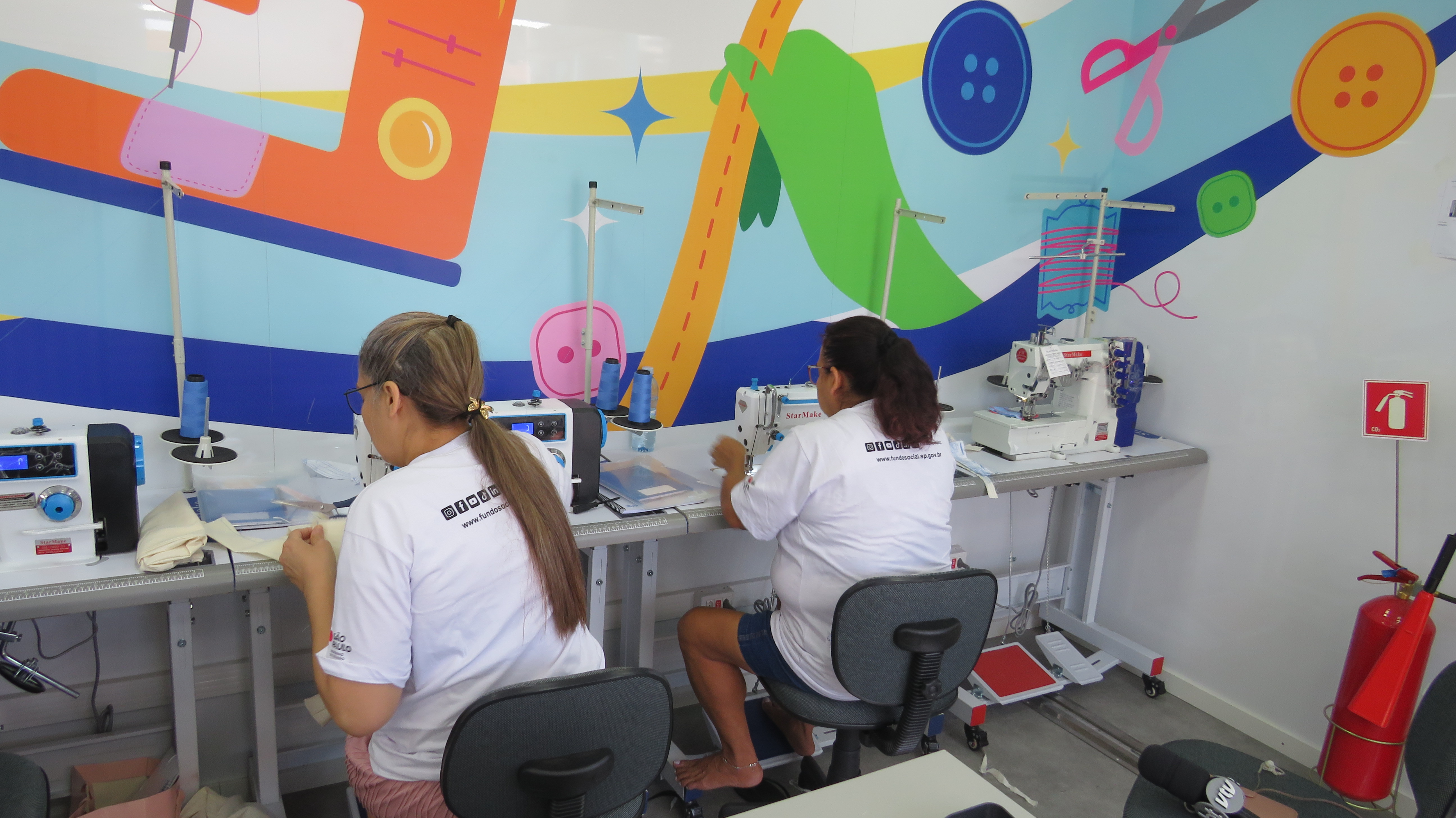 Ambiente organizado e profissional e máquinas modernas fazem a diferença no aprendizado