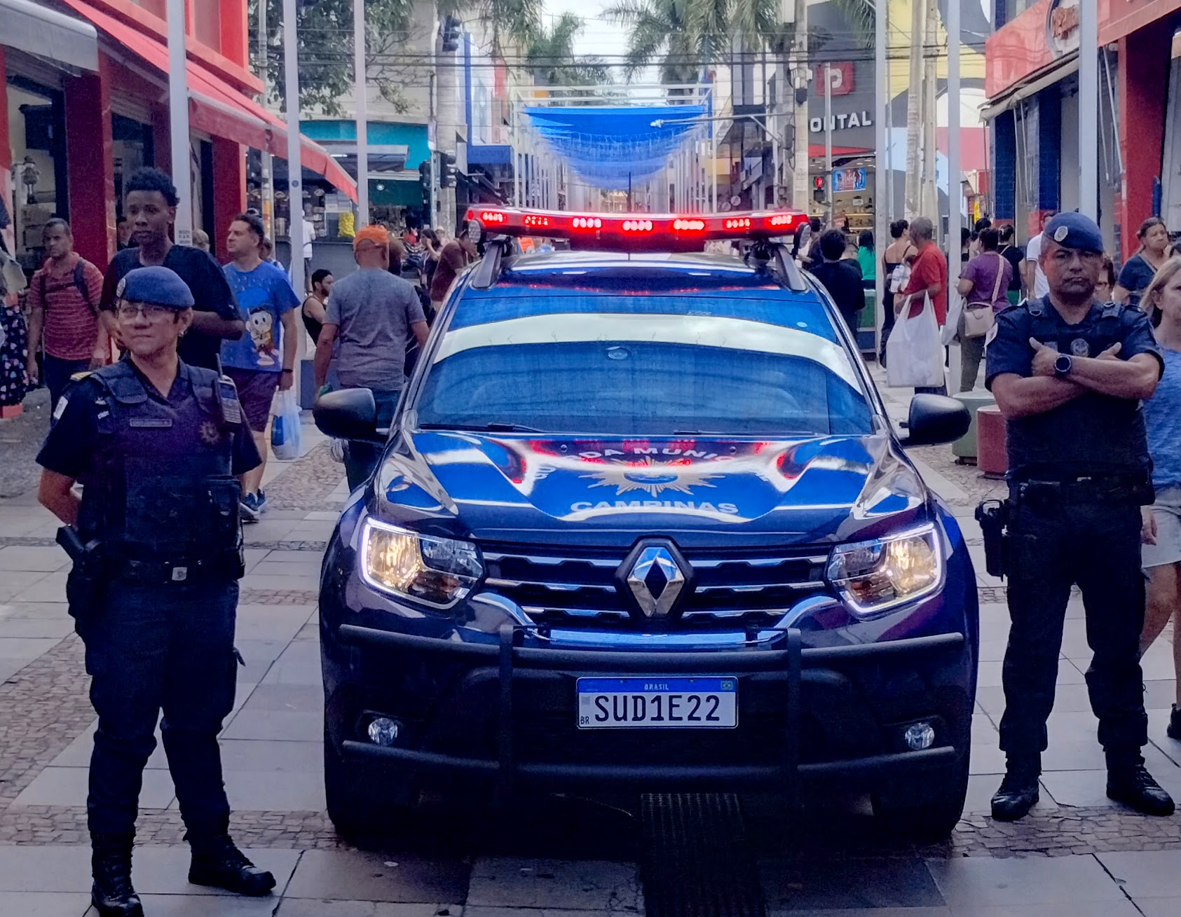 Prefeitura contratou 155 novos guardas municipais, reforçando o patrulhamento, especialmente na região central da cidade