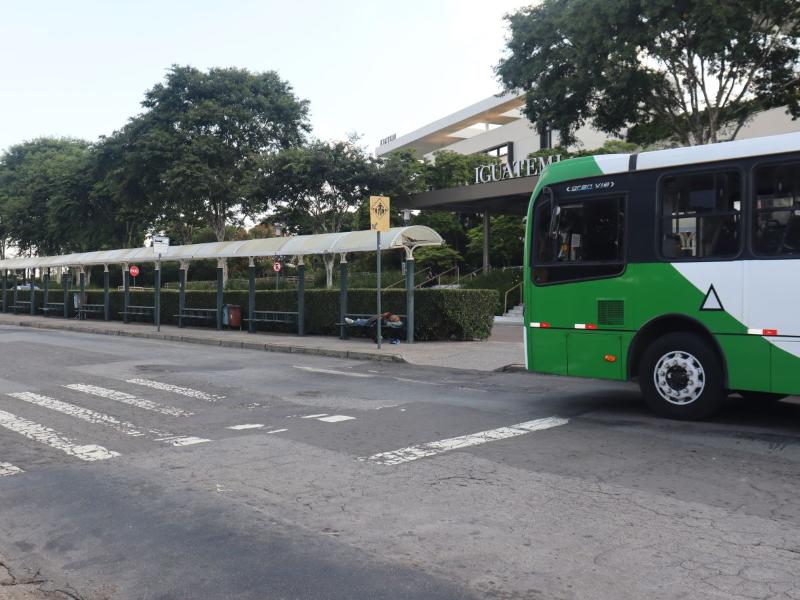 Onze linhas de ônibus terão operação de embarque e desembarque na parte externa 