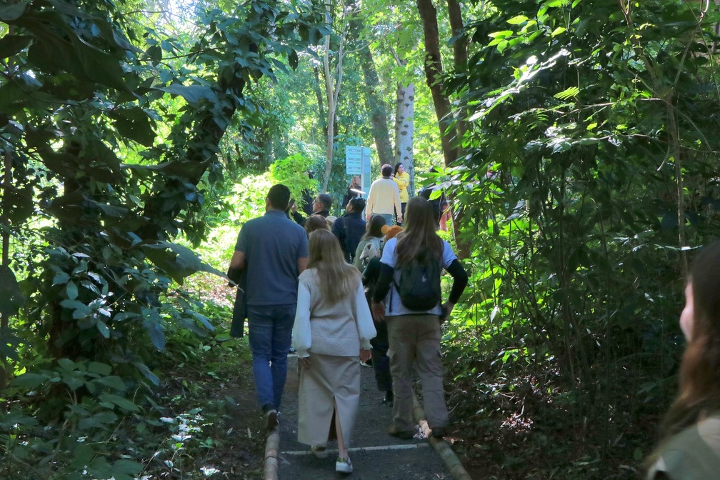 Participantes do Iclei visitam a Mata de Santa Genebra, maior fragmento florestal da Região Metropolitana de Campinas.