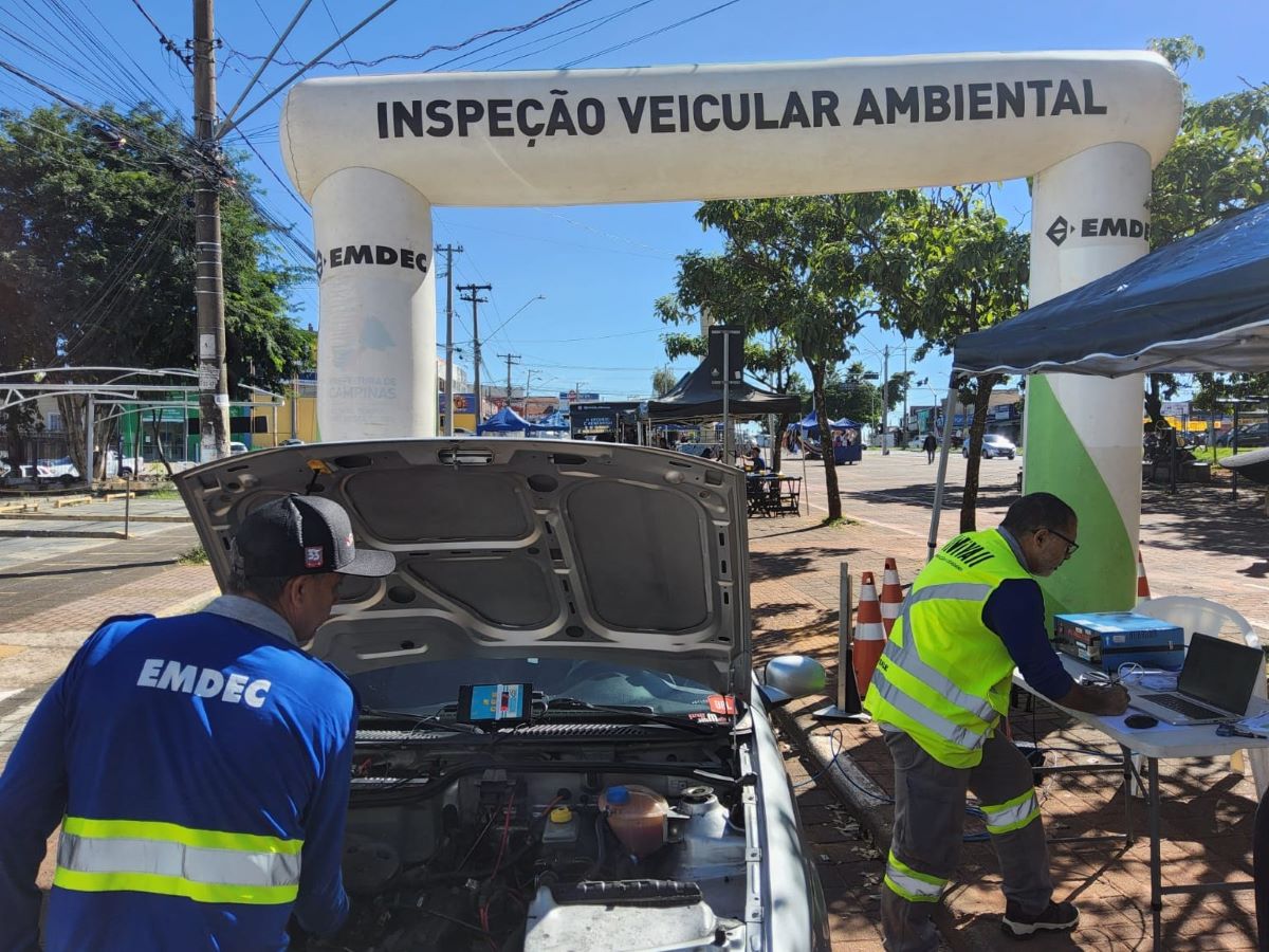 Inspeção veicular ambiental, gratuita, feita pela Emdec, será no sábado, 2 de maio, no Parque Linear José Mingone 