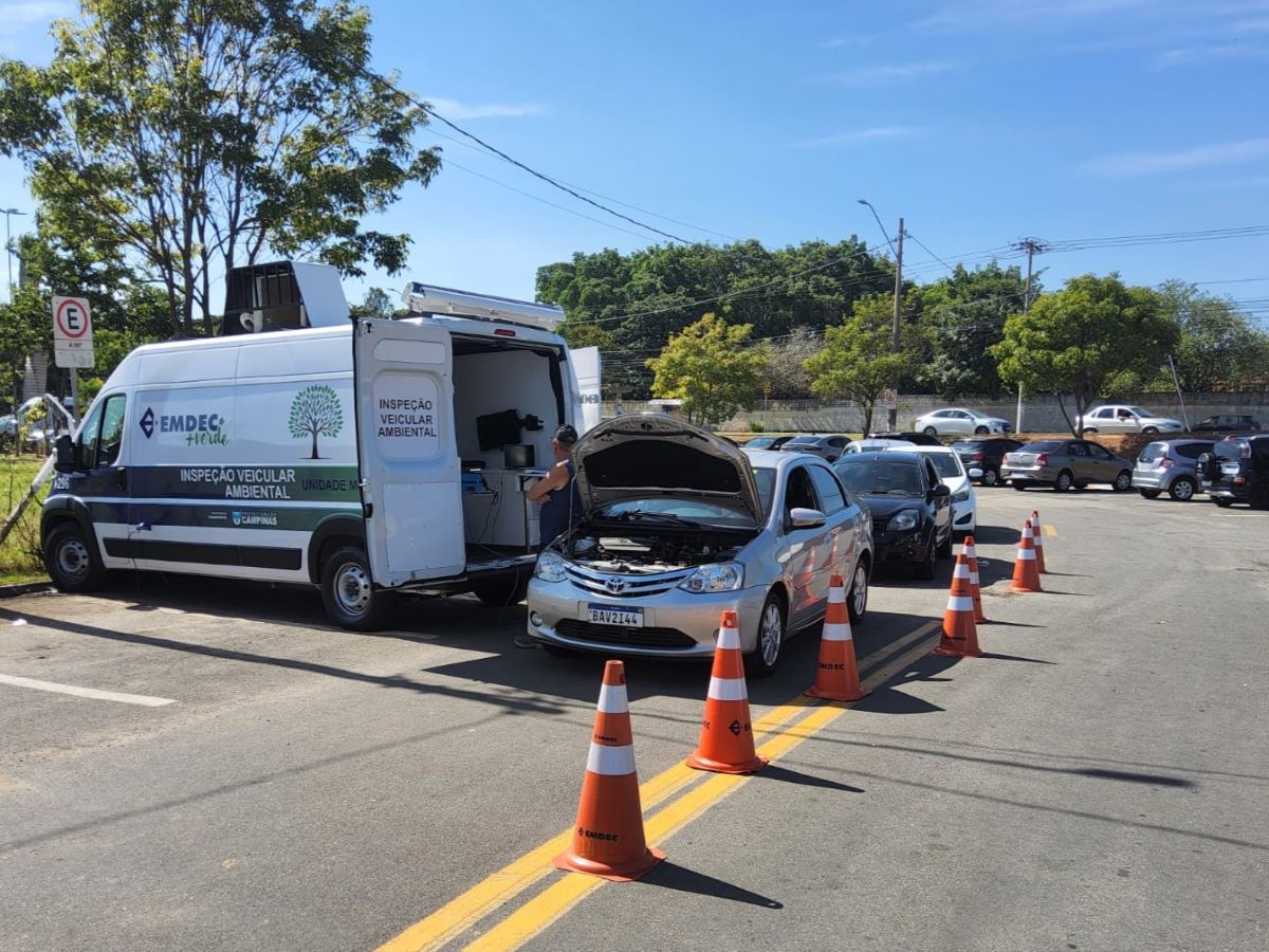 Emdec promove mais uma ação itinerante de inspeção veicular ambiental gratuita,  sábado, 16 de maio, das 9h às 12h; e das 13h às 15h, no estacionamento interno na Pedreira do Chapadão