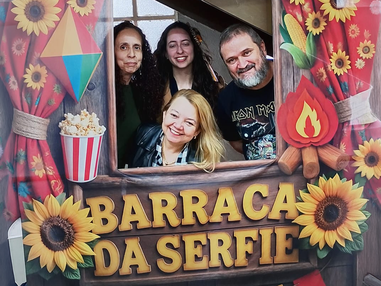 A celebração, que contou até com barraca de selfie, marcou o encerramento das atividades coletivas do primeiro semestre de 2026