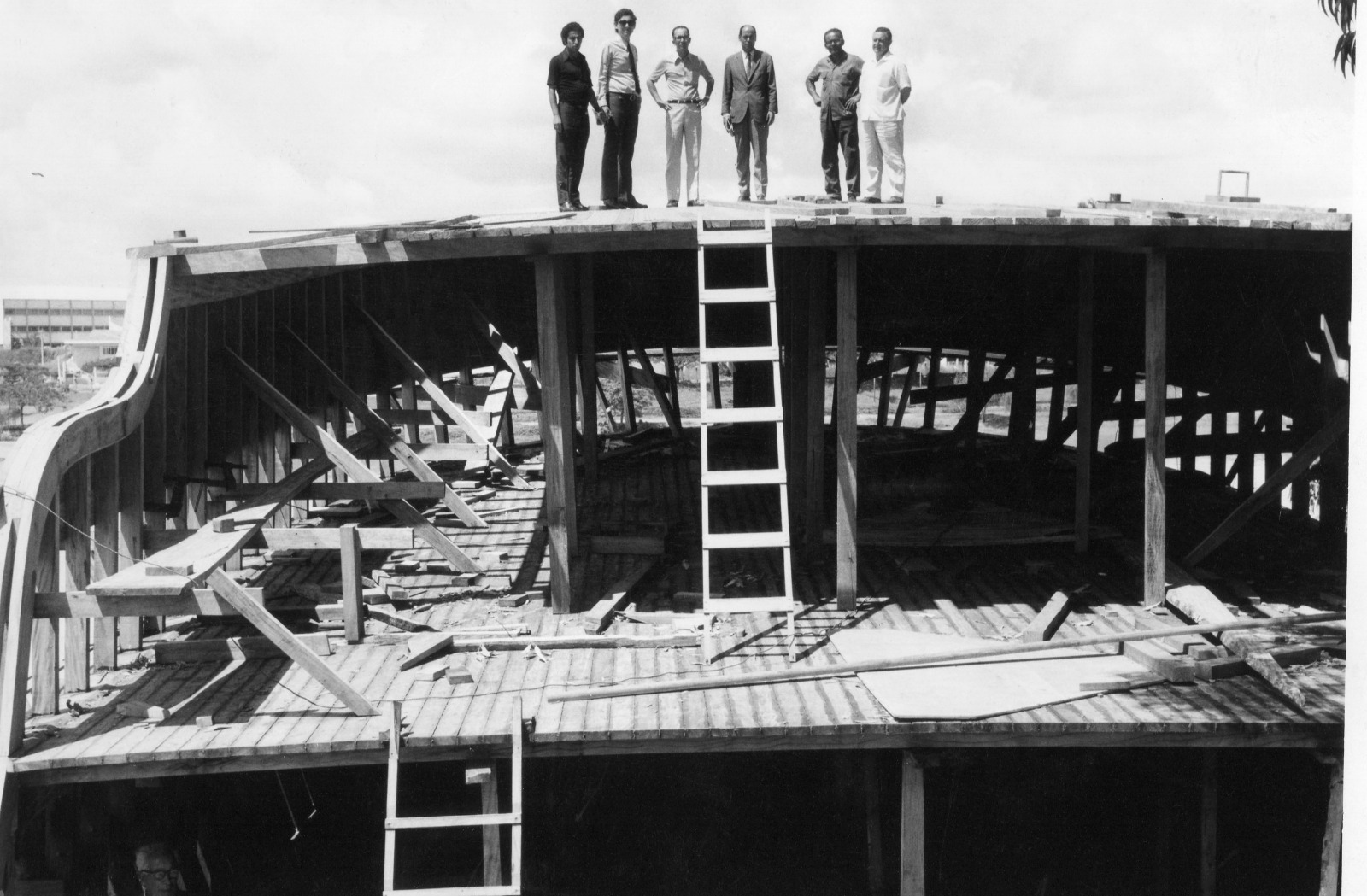 Foto feita durante as obras da Estação de Tratamento de Água (ETA 3)