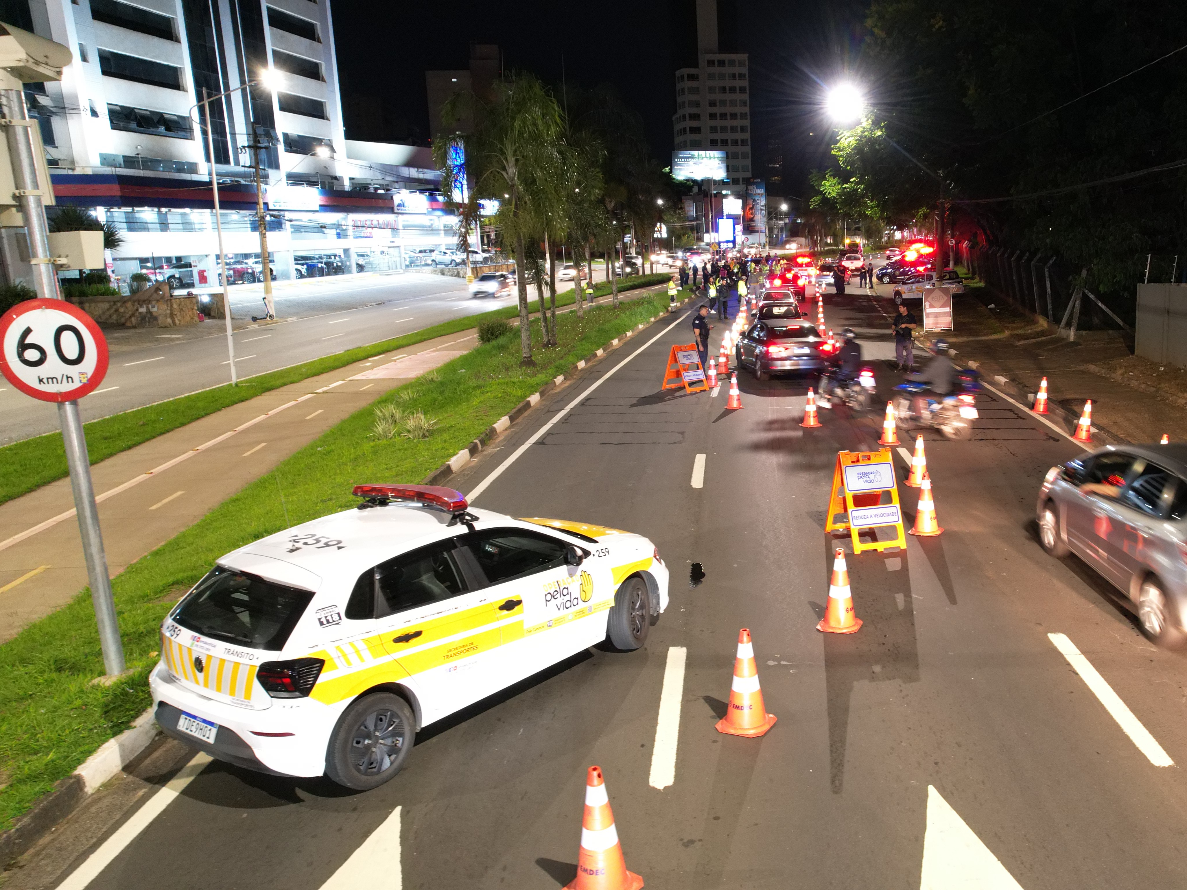 Operações focadas no combate do álcool na direção vêm ocorrendo também no período noturno