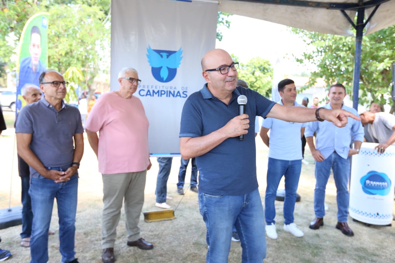 Prefeito Dário Saadi durante a entrega: "Espaço que traz qualidade de vida para a população"