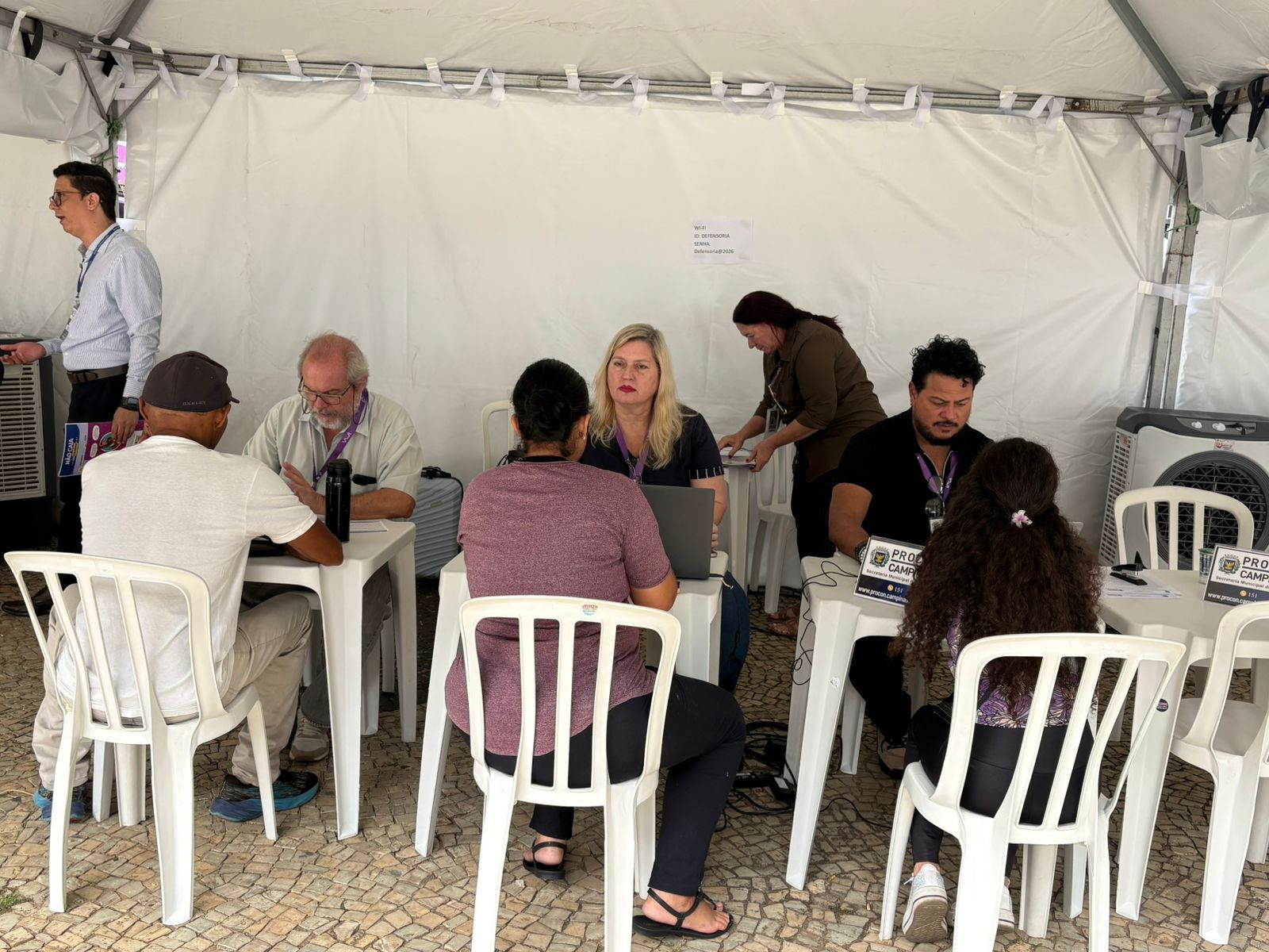 Equipe atendeu a população, tirou dúvidas e deu orientações