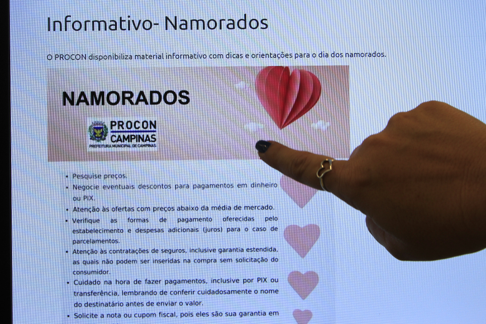 Informativo está disponível no endereço https://procon.campinas.sp.gov.br/informativo-namorados