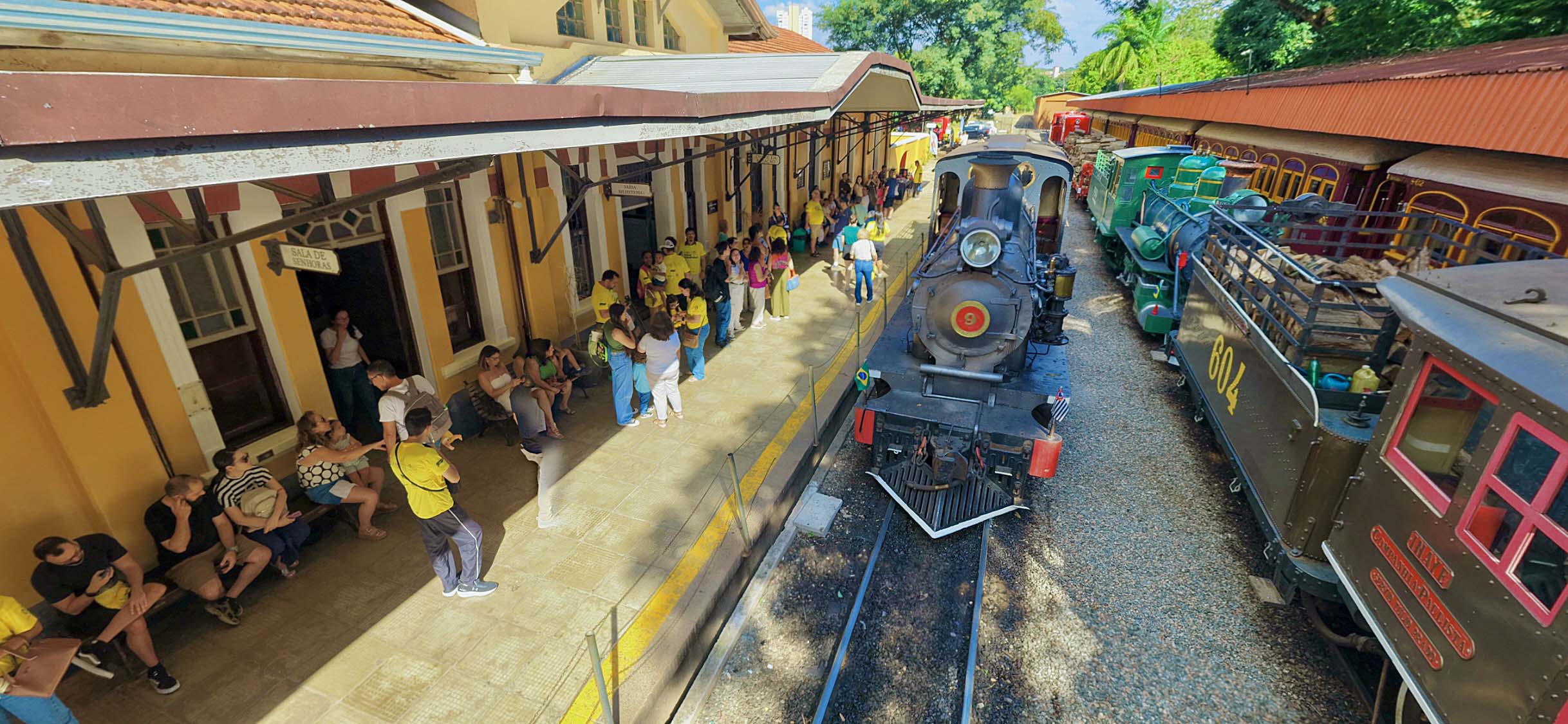 O passeio incluirá momentos dedicados à história da ferrovia