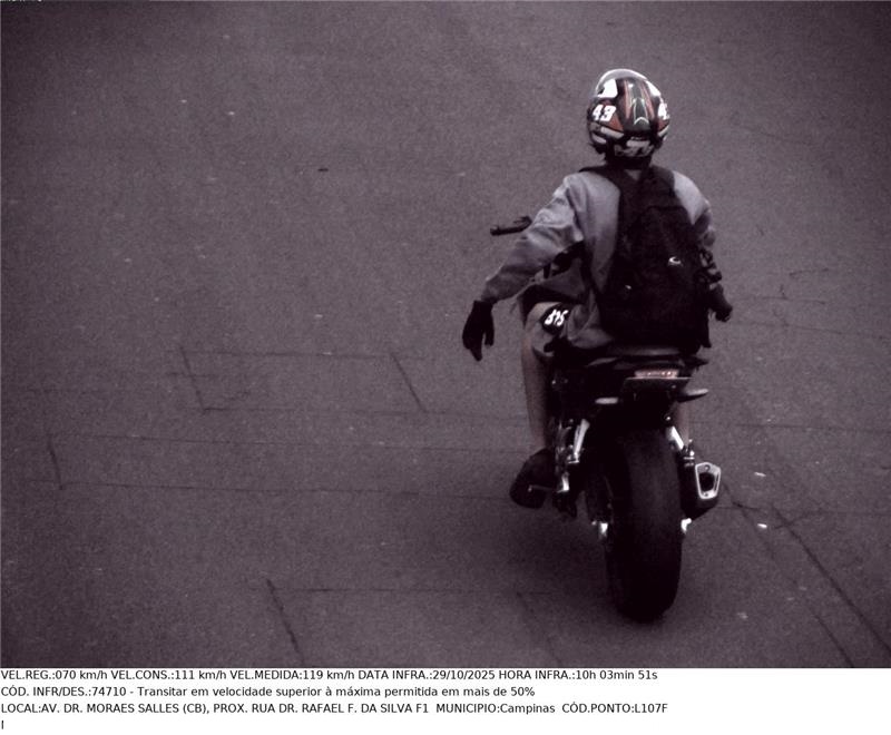 A velocidade também foi o segundo fator de risco que mais matou em 2025