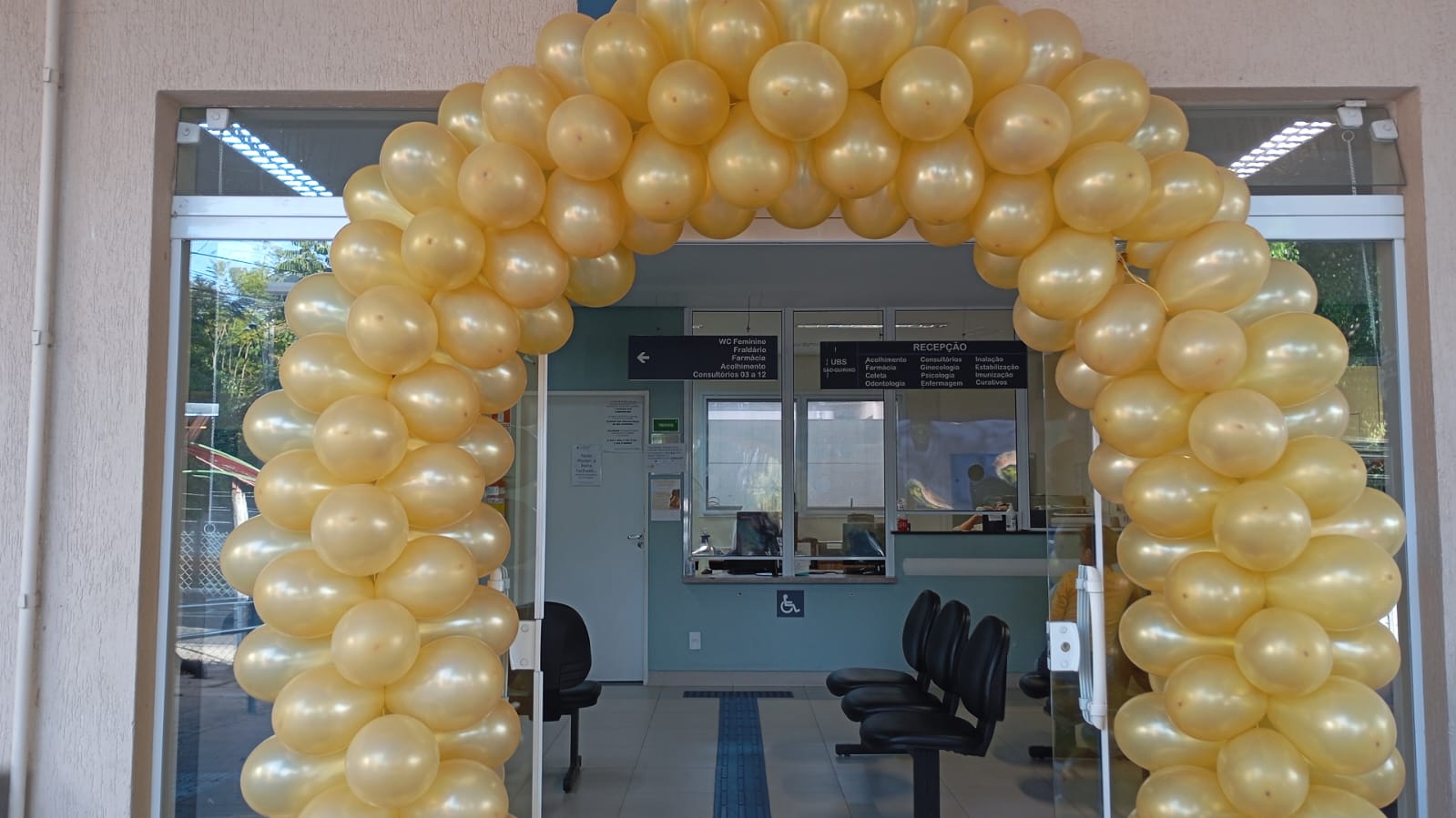 CS São Quirino com decoração especial para campanha Agosto Dourado