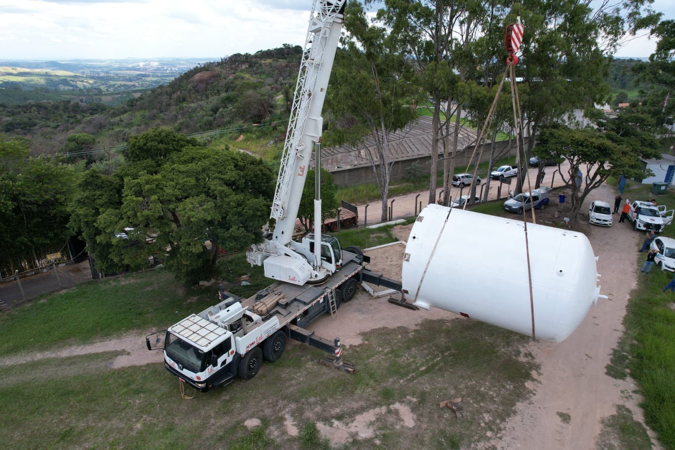 Reservatório mede 7,3 metros de comprimento, 4,5 metros de largura e altura e pesa 4,5 toneladas