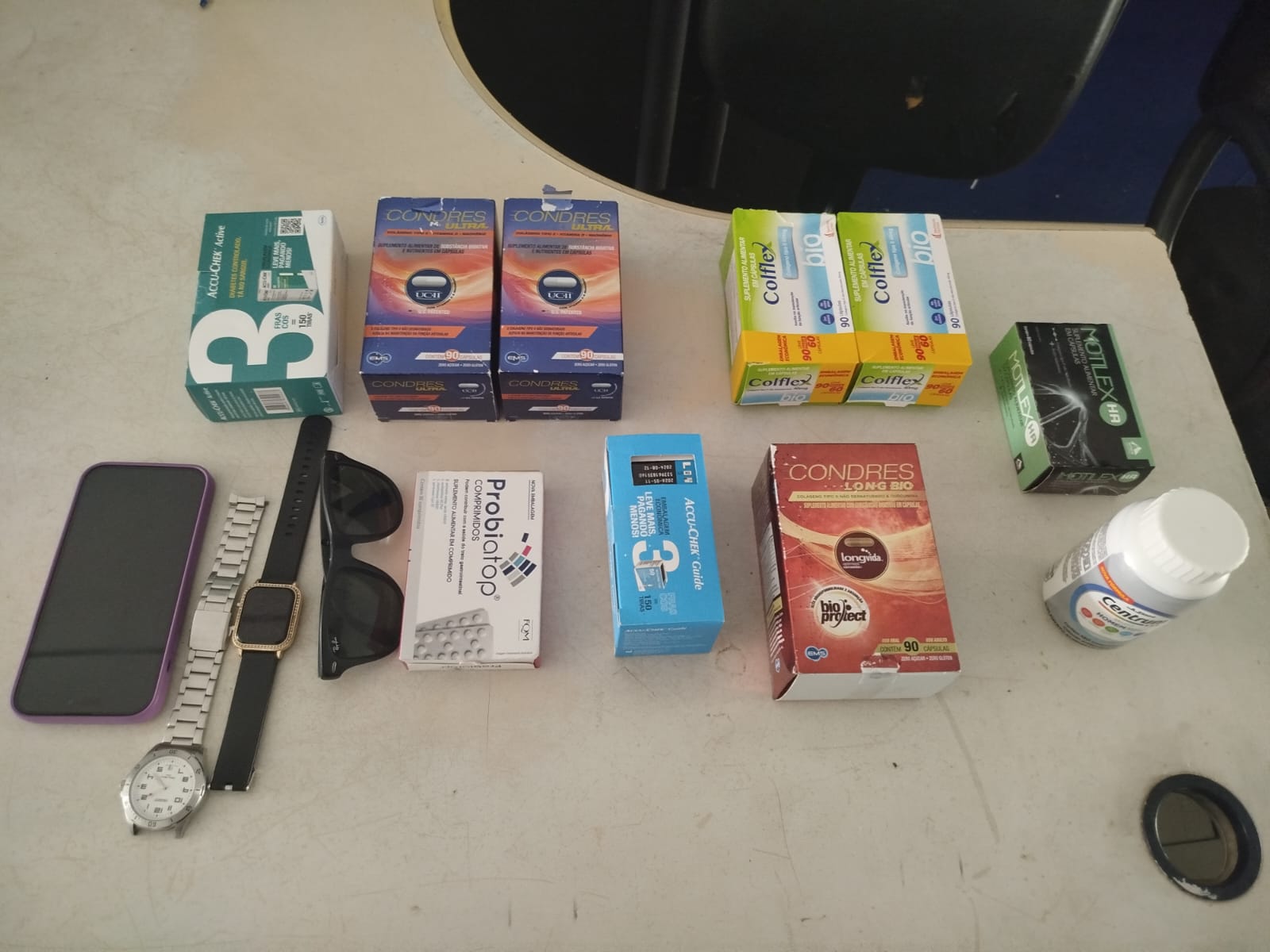 Mercadorias furtadas estão avaliadas em R$2.970,00