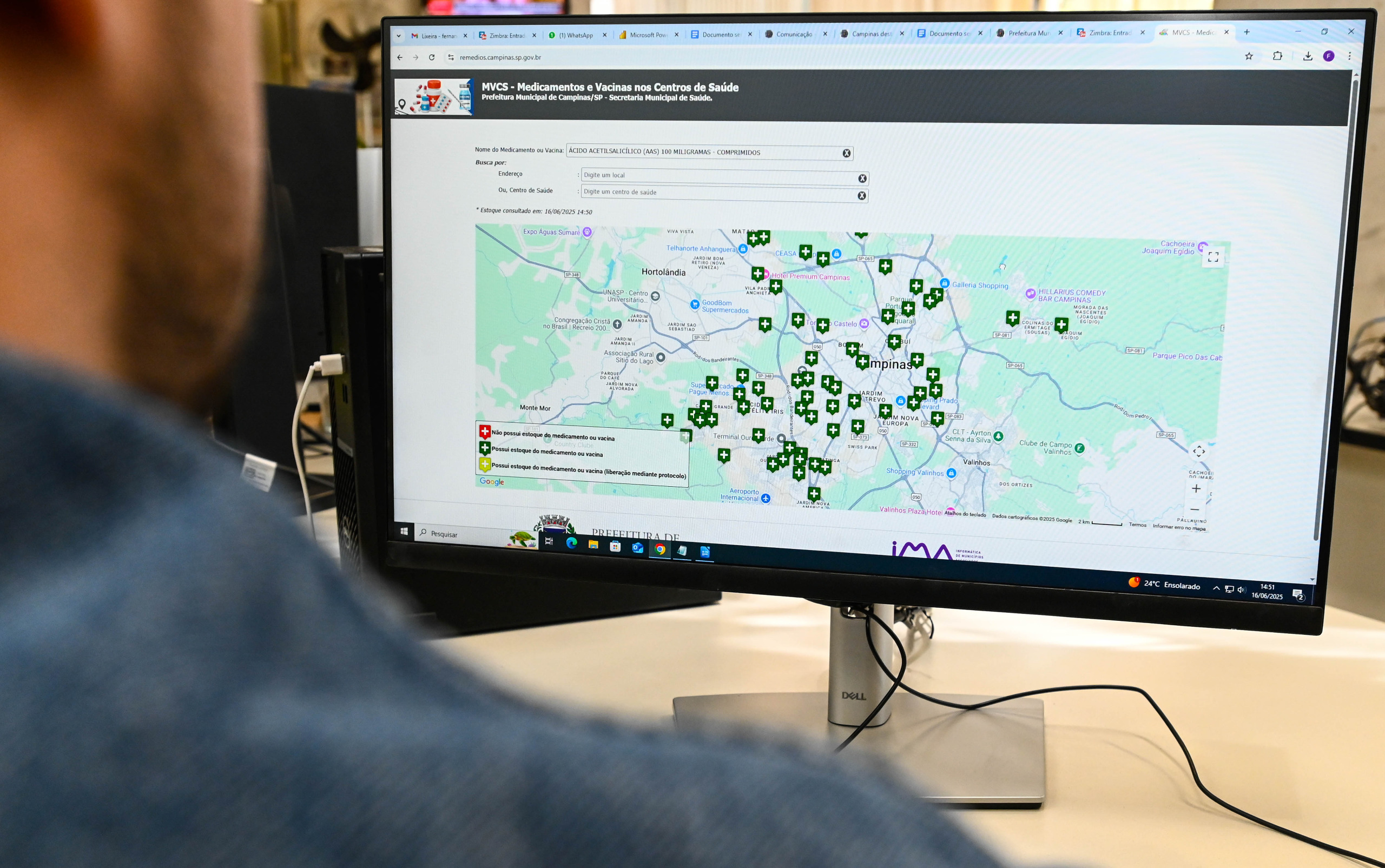 Site mostra medicamentos e vacinas disponíveis no SUS Municipal de Campinas