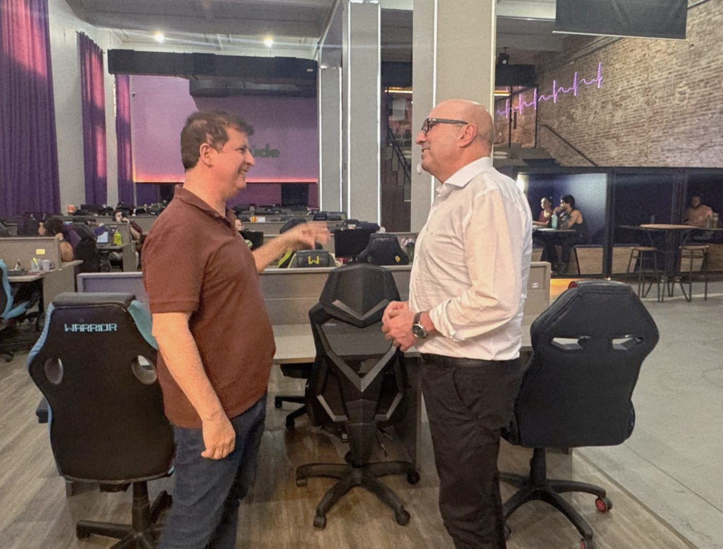 Pierre Lucena e Dário Saadi: oportunidade de ver de perto iniciativa que deu certo 