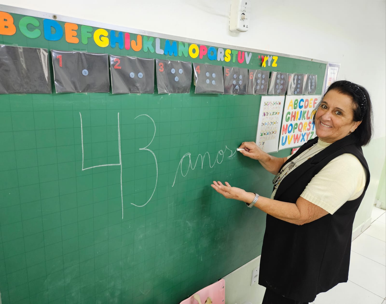 Ana Maria da Silveira Rogel Bueno trabalha no CEI Mauro Marcondes