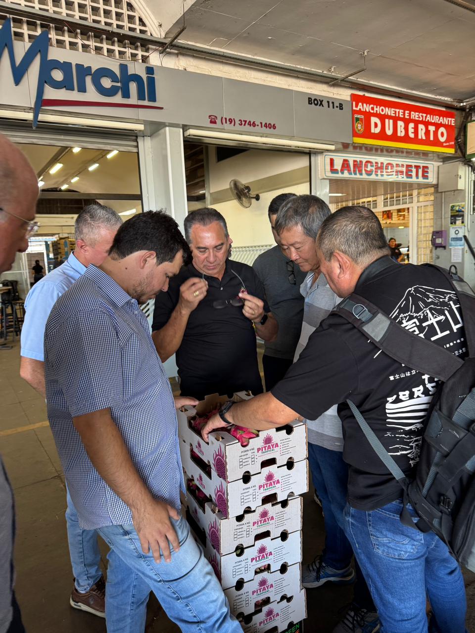 Os visitantes acompanharam dinâmica de comercialização, logística e qualidade dos produtos no mercado campineiro